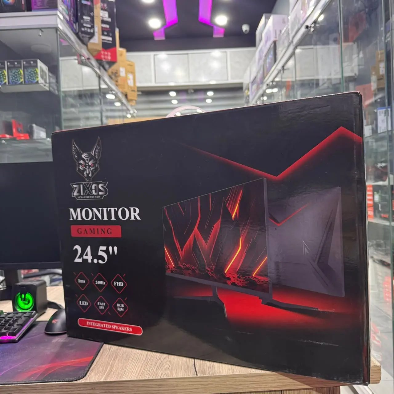 MONITEUR ZIXOS ZX25F 240HZ 1ms FAST IPS 25 POUCE RGB FHD